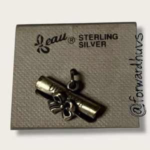NOS Beau Sterling Silver Charm – Diploma – Original Cardboard